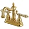 Kingston Brass KS1602BAL 4" Centerset Bathroom Faucet, Polished Brass KS1602BAL - alternate 1